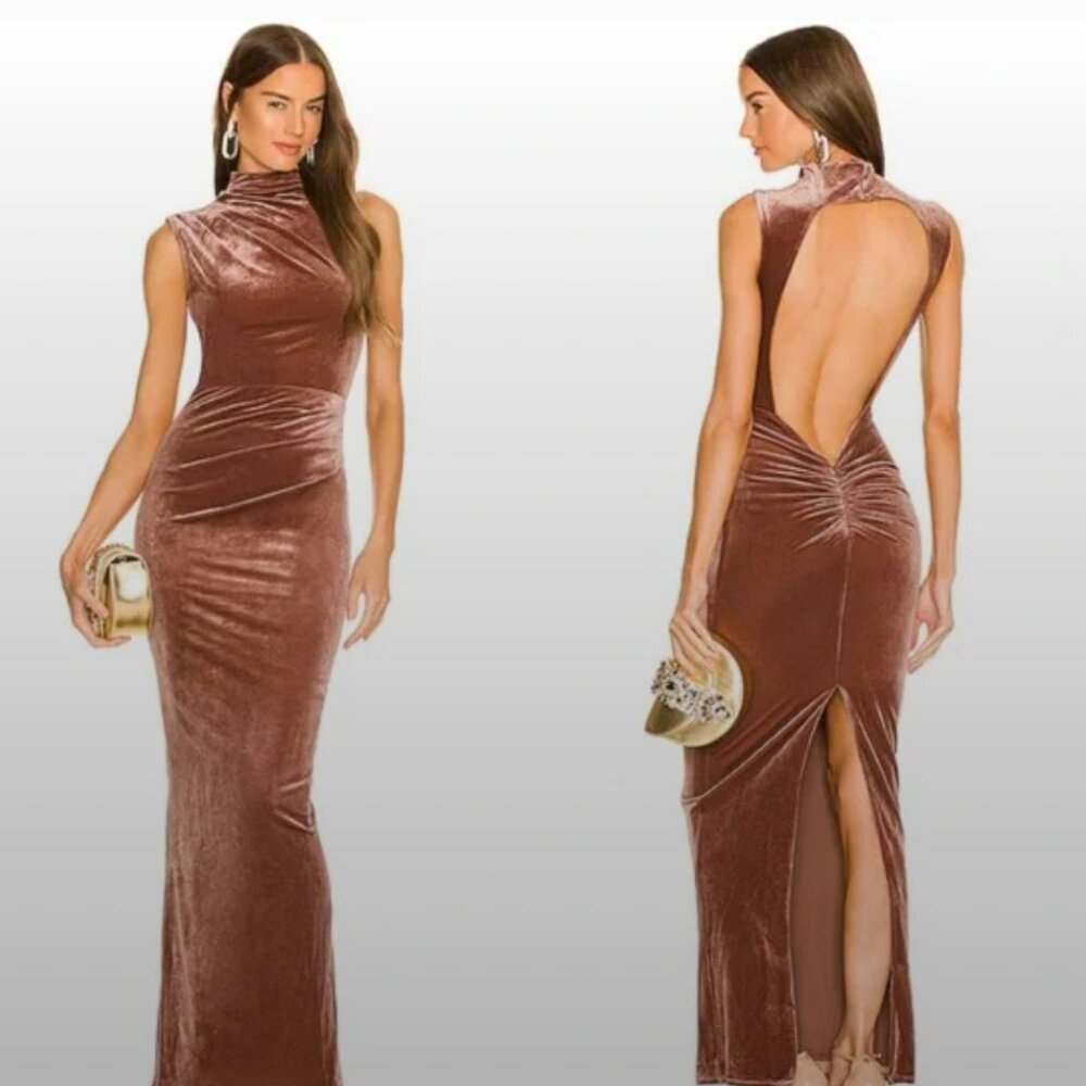 Revolve X Micheal Costello Mott Maxi Dress- Brown
